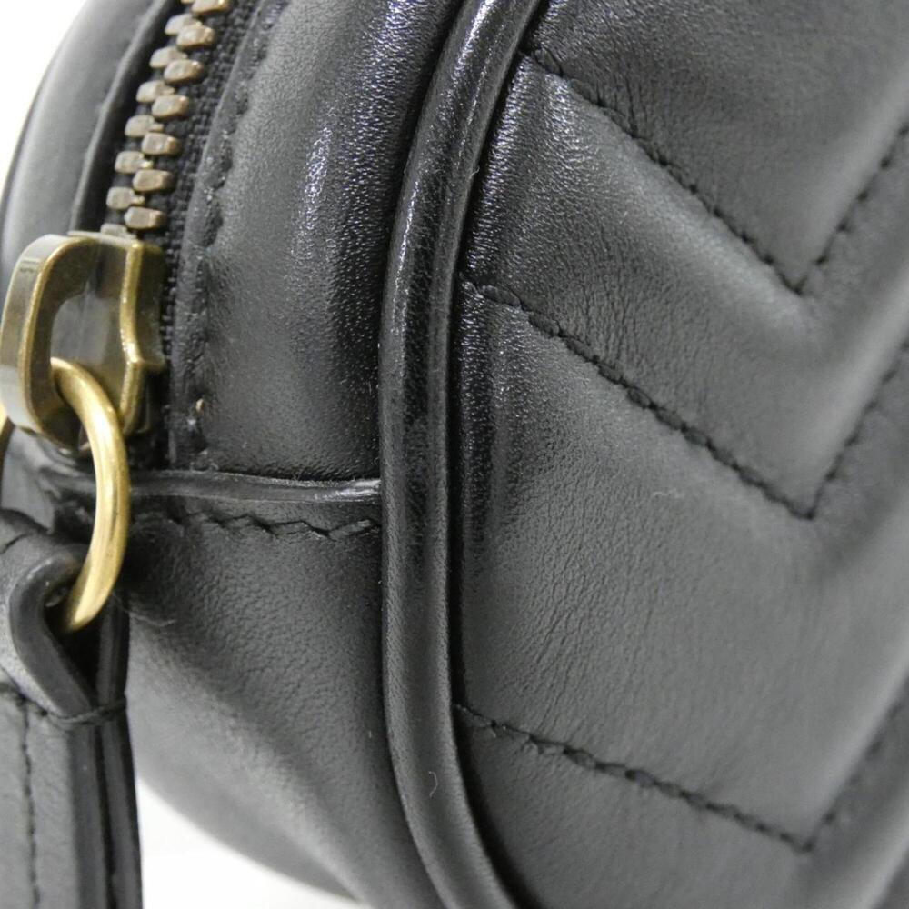 GUCCI Authentic Black GG Marmont Fanny Pack - Picture 6 of 9